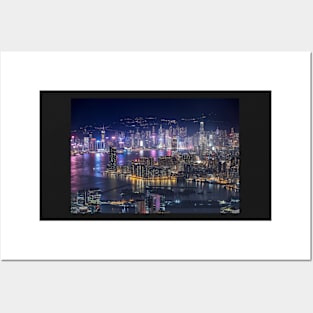 Hong Kong Cityscape Posters and Art